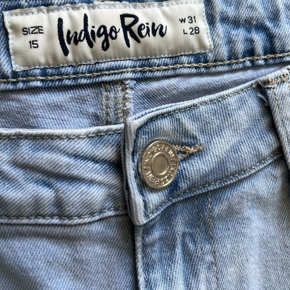 Indigo Rein Multi Color/Patchwork‎ Jeans Women's Size 15, 31x28 - Picture 3 of 8